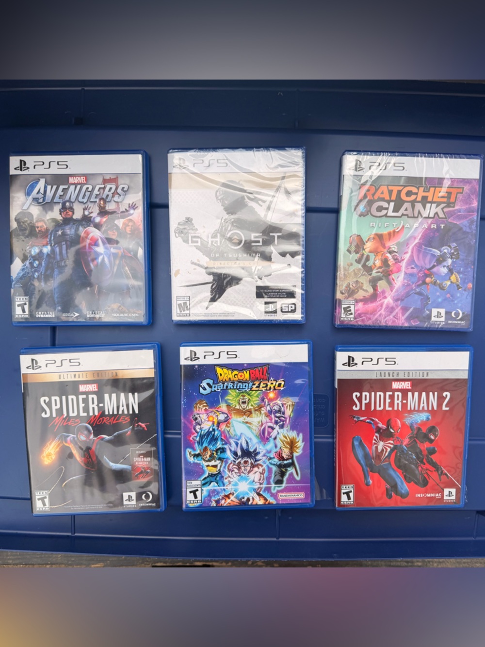 Multiple PS5 Games sold separately under size